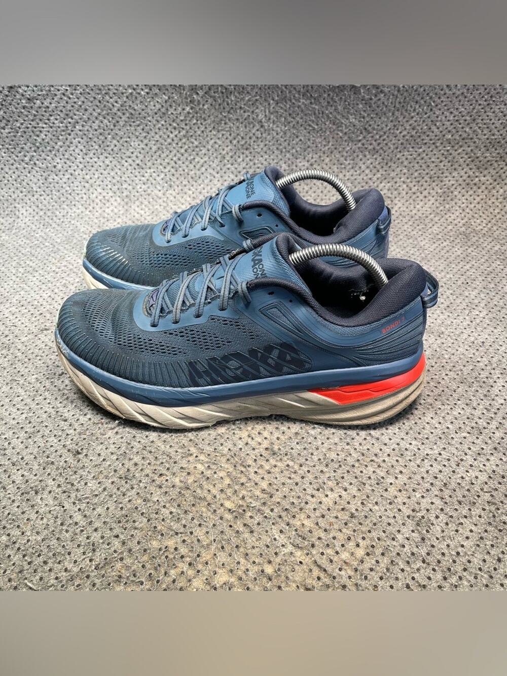 Hoka One One Bondi 7 Blue Running Shoes Size 10 Men’s